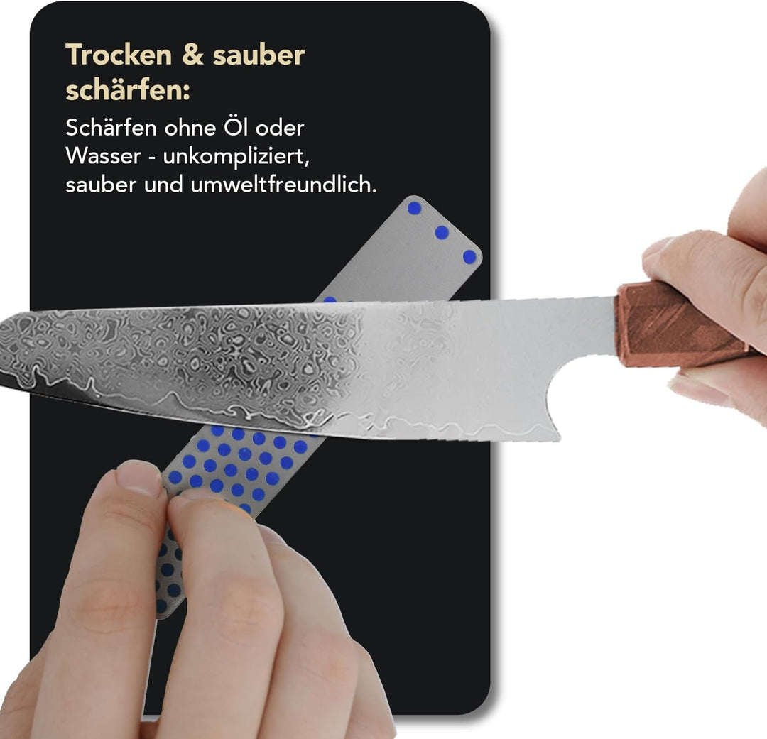 DMT Mechaniker Diamant-Schärfstein 11 cm / 4 Zoll mit 2,5 cm durchgehender Diamantoberfläche, grob,