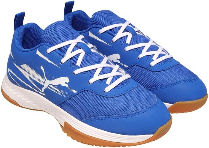 PUMA Unisex Kinder Varion Li JrIndoor Court Shoe 34.5 EU Puma Team Royal Puma White Gum, 34.5 EU Pum