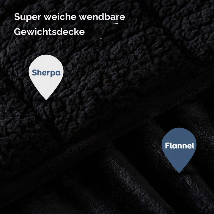 Sivio Gewicht Decke für Erwachsene, 7kg Sherpa Heavy Throw mit Fleece Reversible, Queen Size, Gewich