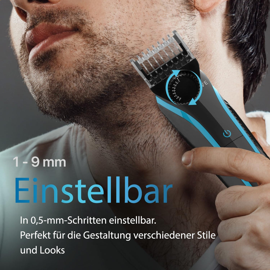 5-in-1 Bartschneider Herren Iced™ / Barttrimmer Herren/Haarschneidemaschine für Gesicht, Körper, Sch