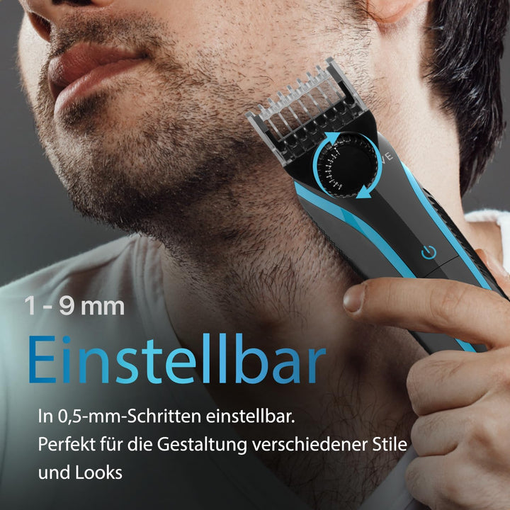5-in-1 Bartschneider Herren Iced™ / Barttrimmer Herren/Haarschneidemaschine für Gesicht, Körper, Sch