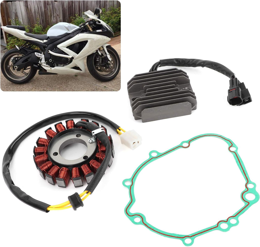 Motorrad-Stator- und Regler-Gleichrichter mit Dichtungssatz Ersatz für GSX-R600 K6 / K7 / K8 / K9 20