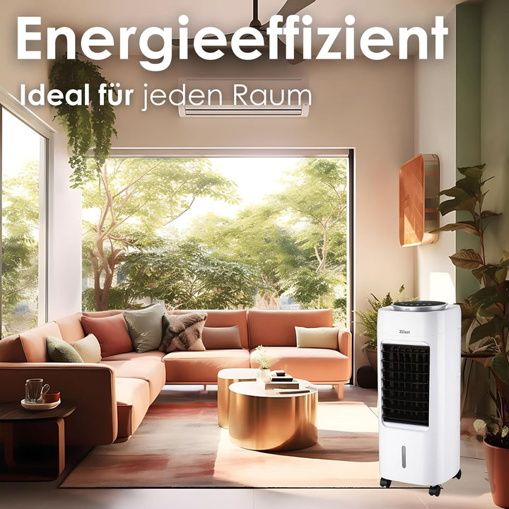 3in1 Standventilator mit Wasserkühlung sehr leise - Mobile Klimaanlage ohne Abluftschlauch -Verdunst