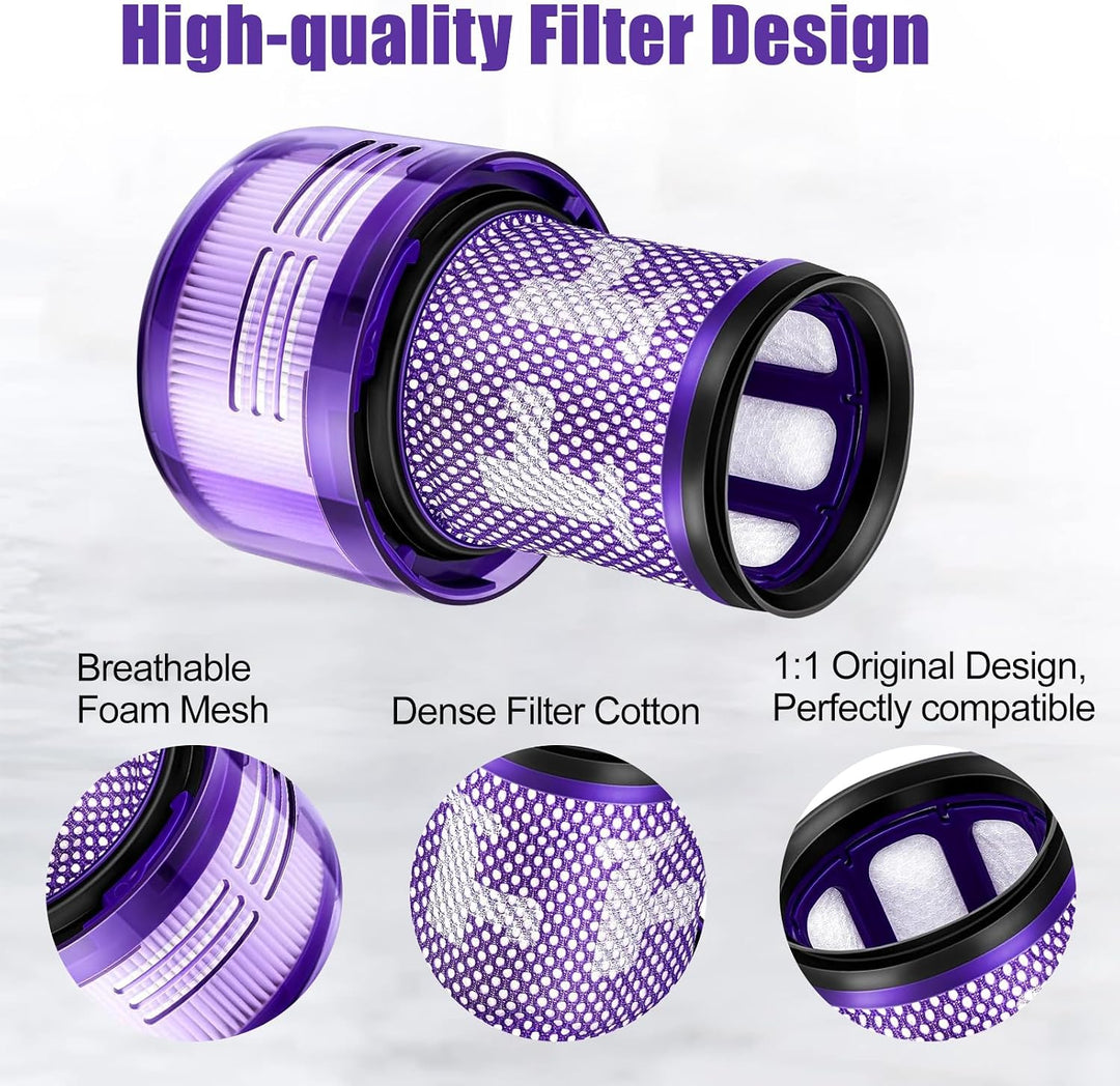 2 x HEPA Filter for Dyson V12 Detect Slim Vacuum Cleaners for Dyson V12 Slim Absolute Extra / Total