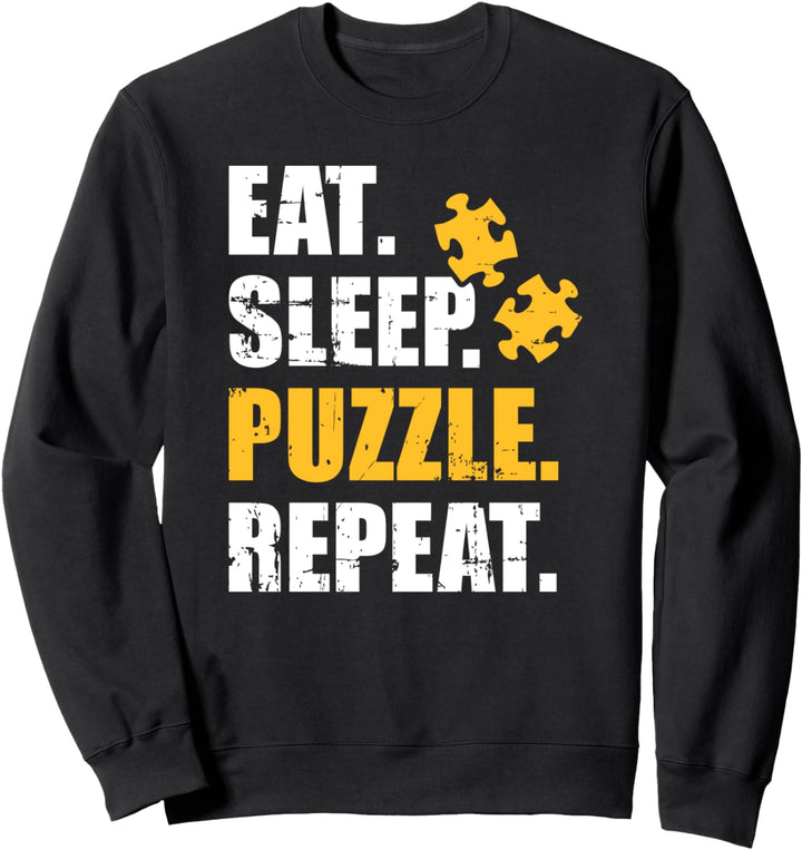 Eat sleep puzzle repeat Sweatshirt