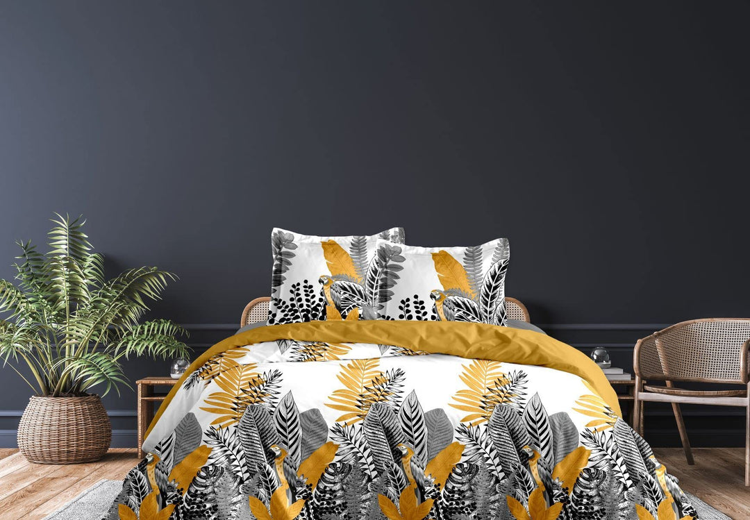 CALITEX Bettwäsche, 3-teilig, 240 x 220 cm, Tropical Luxus 220 x 240 cm, 220 x 240 cm