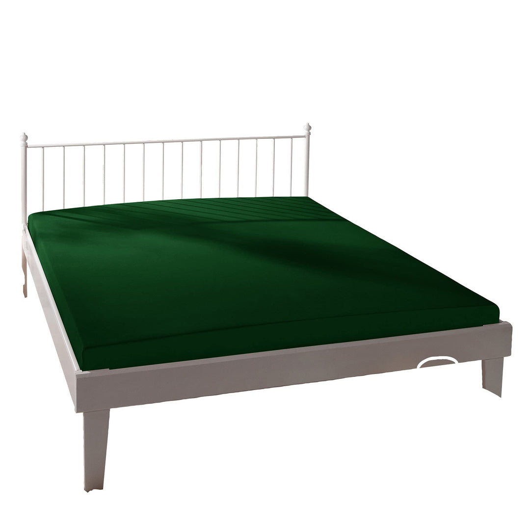 Bassetti Spannbettlaken Uni 703 Verde Baumwolle/Elastan, Masse: 180cm x 200cm, 200cm x 220cm, 931407