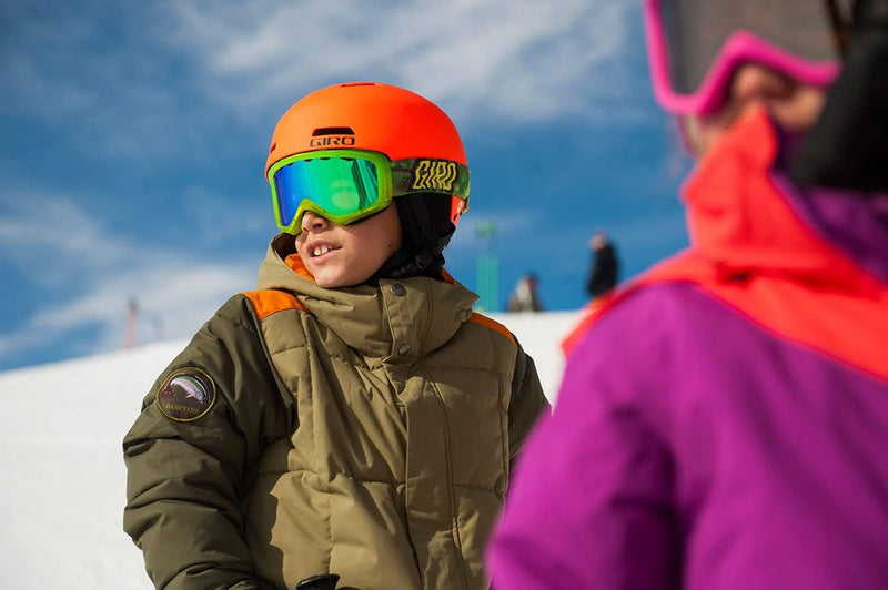 Giro Crue MIPS Kinder Skihelm - Snowboardhelm für Jugend, Kleinkind, Jungen & Mädchen Hellorange mat