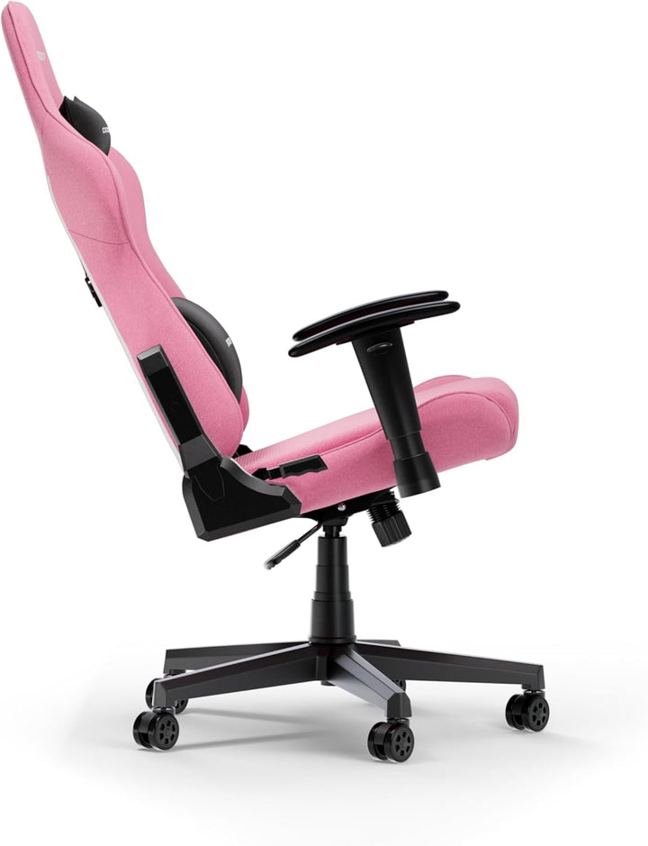 DXRacer Prince L Rosa Stoff das Orginal Gaming Stuhl, Schreibtischstuhl, Bürostuhle, Office Chair, D