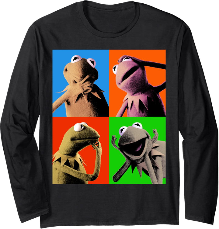 Disney The Muppets Kermit The Frog Pop Art Langarmshirt