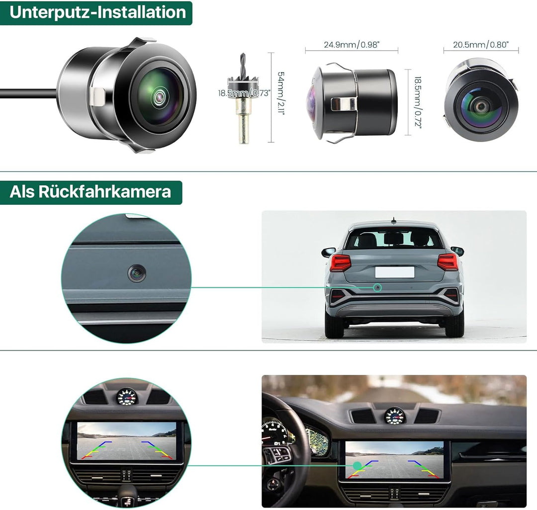 AHD 1080P Rückfahrkamera Funktioniert Nur mit Monitoren und Radio, die das AHD 1080P Videosignal Unt