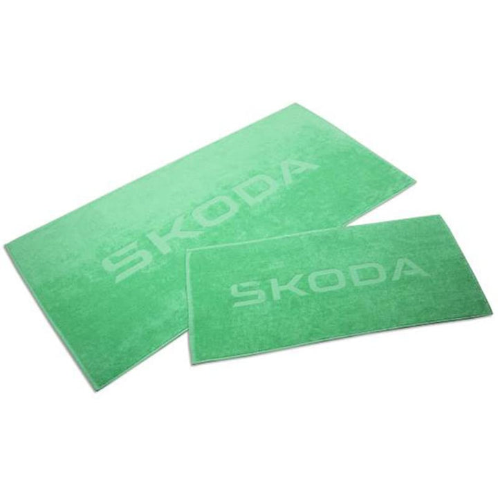 Skoda 6U0084500622 Badetuch Handtuch Strandtuch Baumwolle, Electric-grün