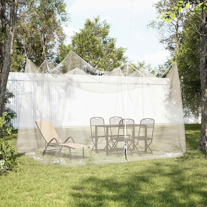 vidaXL Moskitonetz für den Aussenbereich 220 Maschen Weiss 300x300x250 cm, Moskito Netz, faltbares M