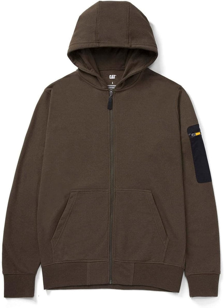 Caterpillar Loopback Full Zip Hoodie Army Moss S Army Moss, S Army Moss