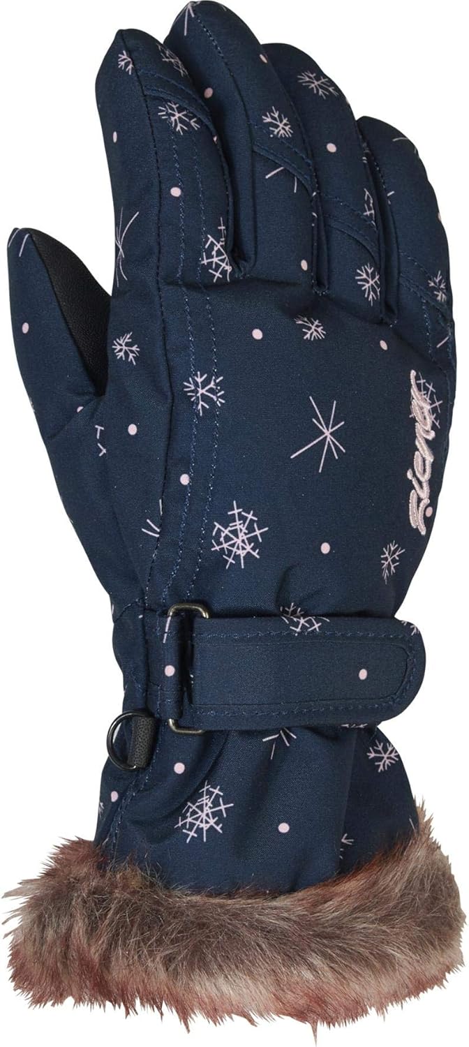 Ziener Mädchen LIM GIRLS glove junior Ski-Handschuhe / Wintersport |warm, atmungsaktiv 7 snowcrystal