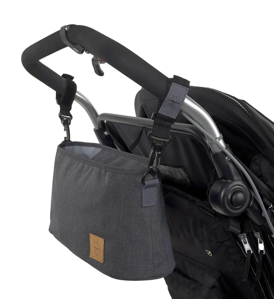 LÄSSIG Baby Kinderwagenorganizer mit Befestigung Anthracite, Anthracite