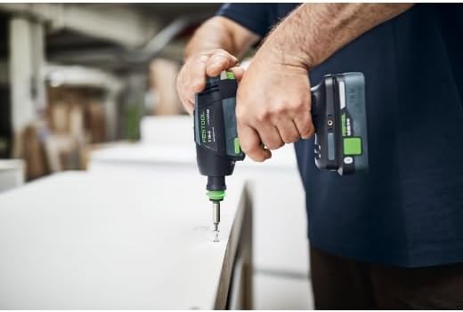 Festool Akku-Bohrschrauber T 18+3-Basic (mit Werkzeugfutter, Magnet-Bithalter, Schnellspannbohrfutte