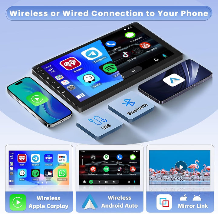 Hikity 8 core 4GB+64GB Android 15 Autoradio für FIAT Doblo/Yeni Kasa 2015 Radio Wireless CarPlay And