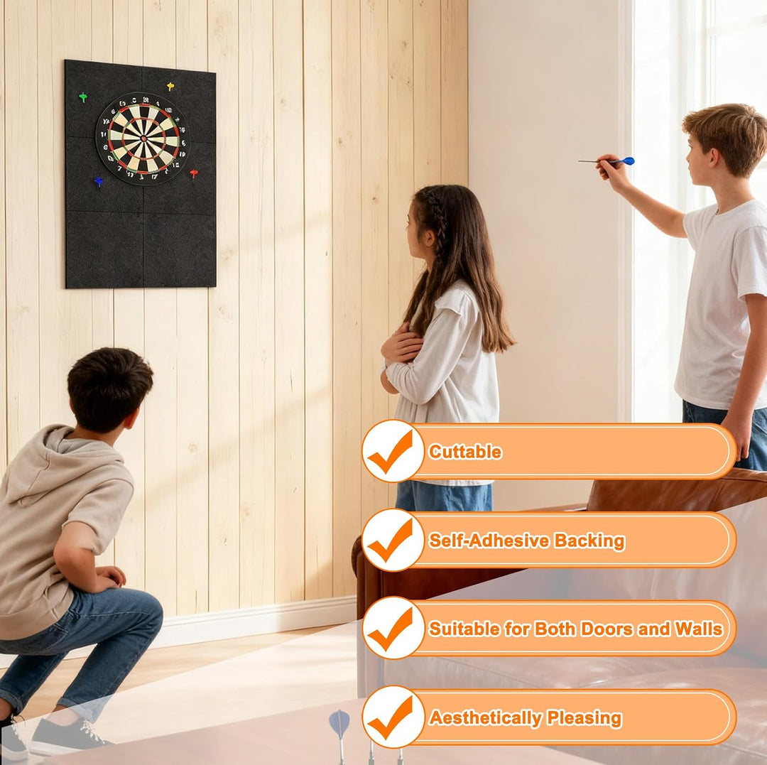 Dart Wandschutz Dartscheibe Schutzring, Selbstklebend Filz Gespleisst Dartboard Rückseite Dartscheib