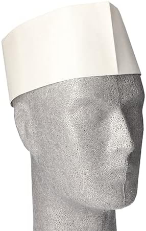 Papstar 1 Karton = 10x100 Schiffchen, Krepp 9 cm x 28 cm weiss Grösse 55-62 12213