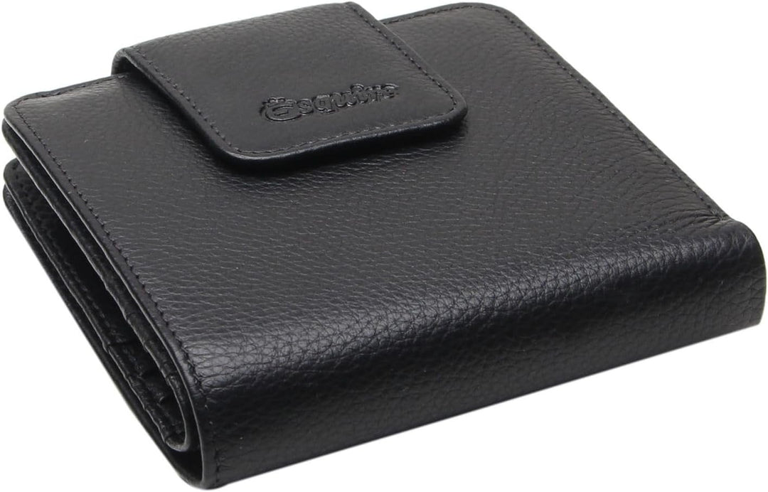 Esquire Primavera Geldbörse 10 cm schwarz, Schwarz