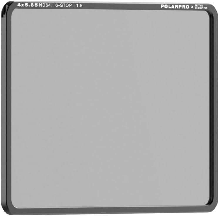 PolarPro - ND64-4x5.65 Filter - Vollständig ummantelte Filter - 6-Stop Neutraldichte - Aluminiumrahm