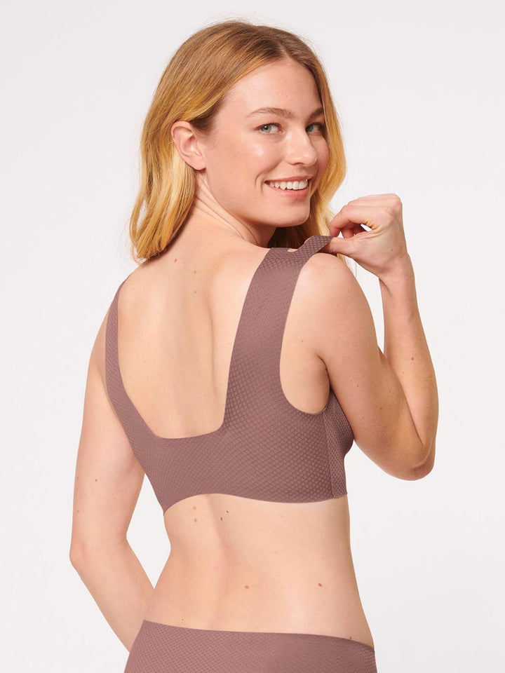 Sloggi Damen Zero Feel Flow Bralette Bustier XS Cacao, XS Cacao