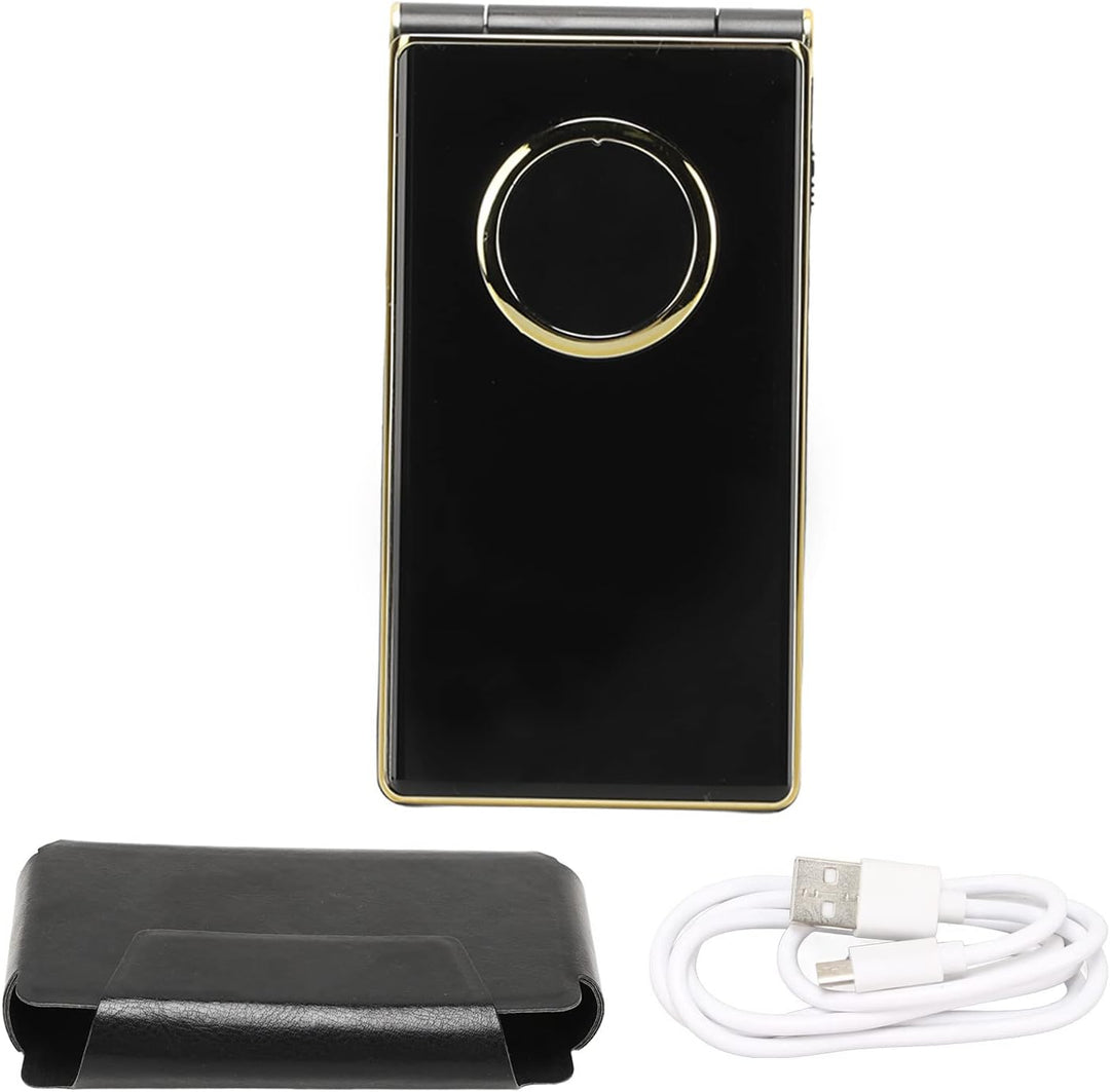 2G Entsperrtes Senioren-Flip-Handy, 2,8-Zoll-Grossbild-Flip-Handy mit SOS-Taste, 5900-mAh-Akku, Dual