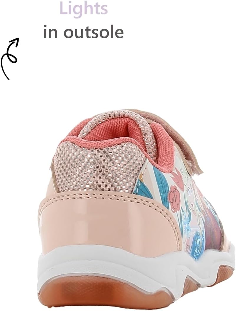 Disney Frozen Schuhe Mädchen 2 bis 8 Jahre, Kinderschuhe mit Anna und ELSA Motiv, Leuchtschuhe Kinde