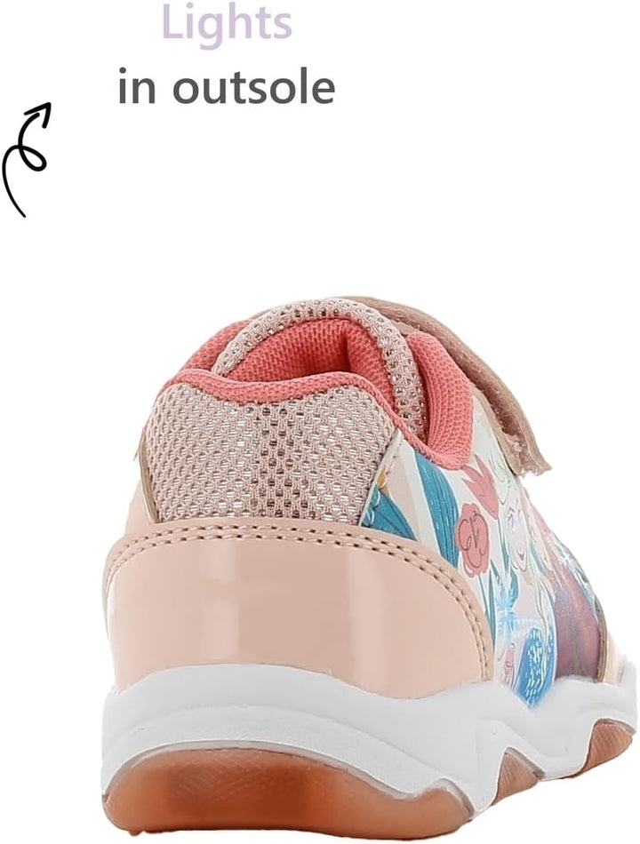 Disney Frozen Schuhe Mädchen 2 bis 8 Jahre, Kinderschuhe mit Anna und ELSA Motiv, Leuchtschuhe Kinde