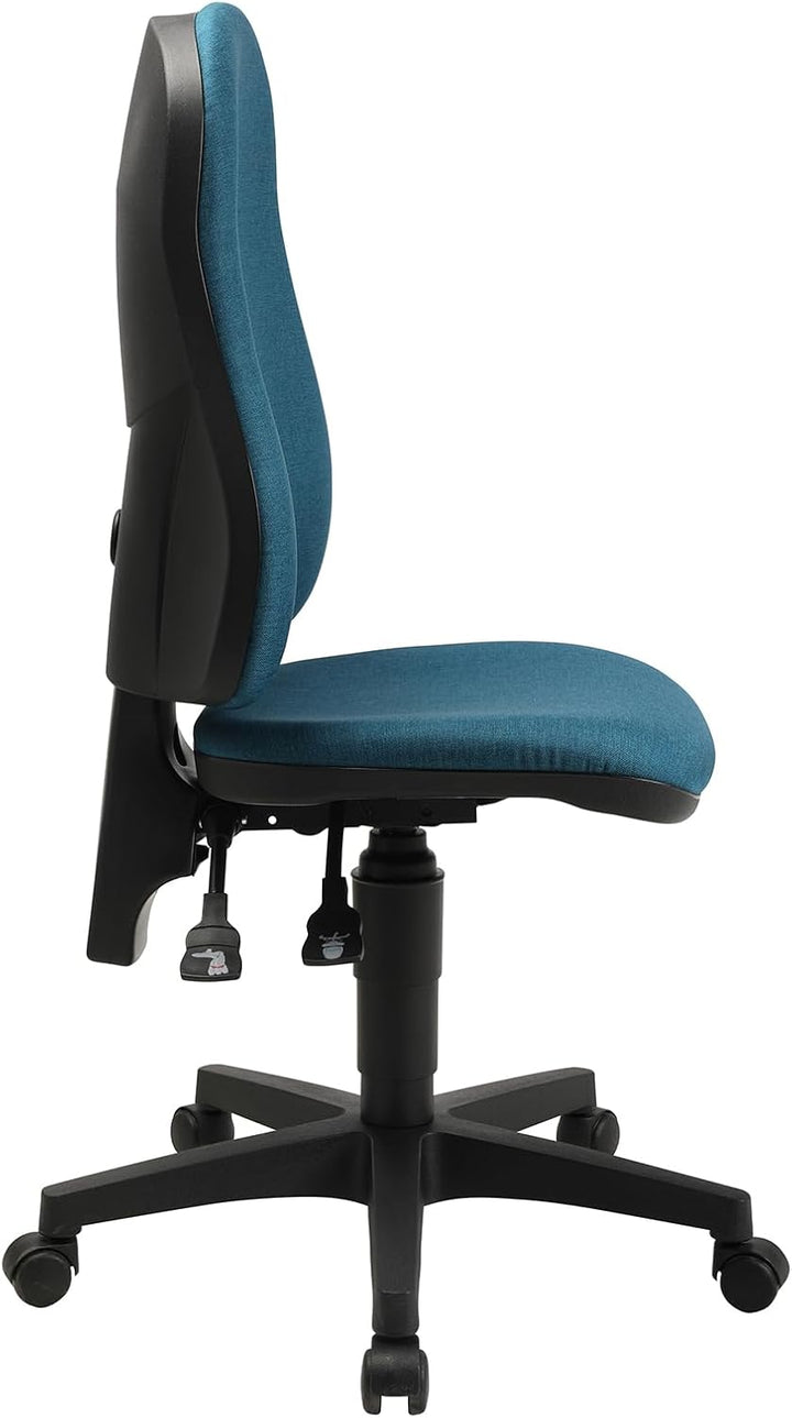 TOPSTAR Bürostuhl Point 60 Schreibtischstuhl Kassenstuhl höhenverstellbar ergonomisch Petrolblau, 81