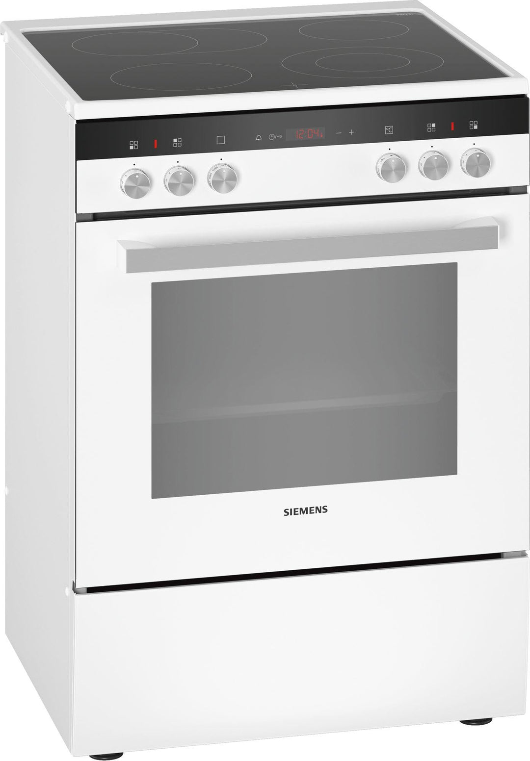 Siemens HK9R3A220 iQ300 freistehender Elektroherd mit Glaskeramik-Kochfeld / A / 60 cm / Weiss / eco