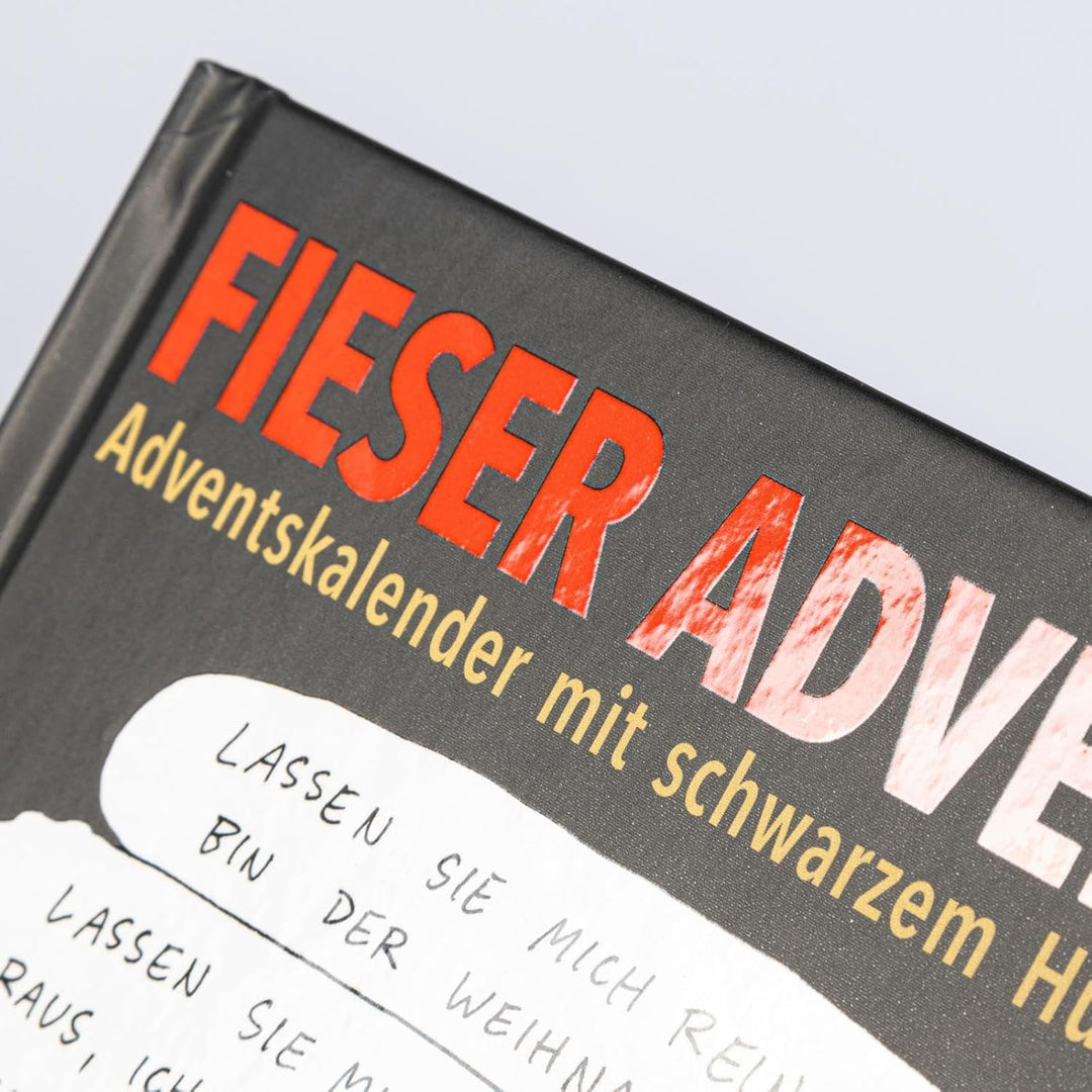 Fieser Advent: Adventskalender mit schwarzem Humor | Adventskalenderbuch mit Seiten zum Auftrennen (