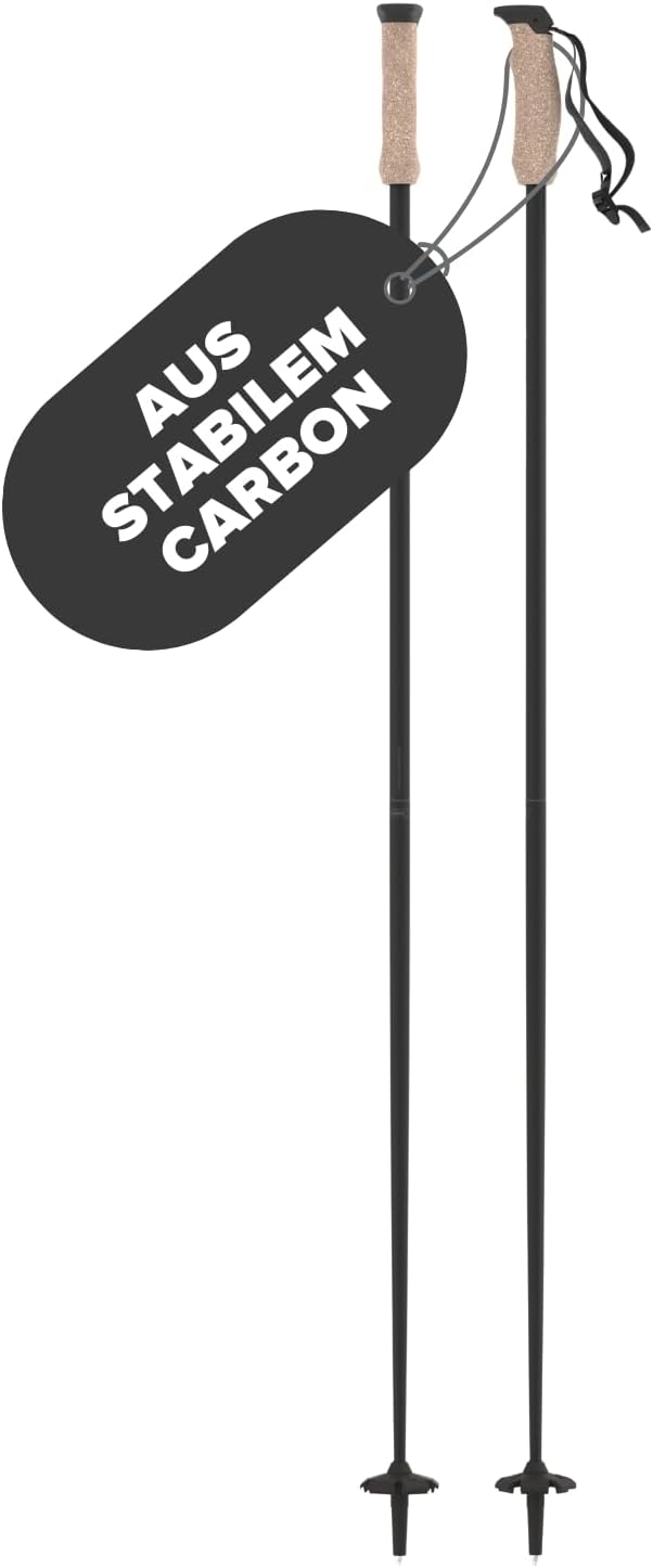 ATOMIC AMT Carbon Skistöcke - Hochwertiger 4* Carbon Skistock - ergonomischer Griff am Stock - verst