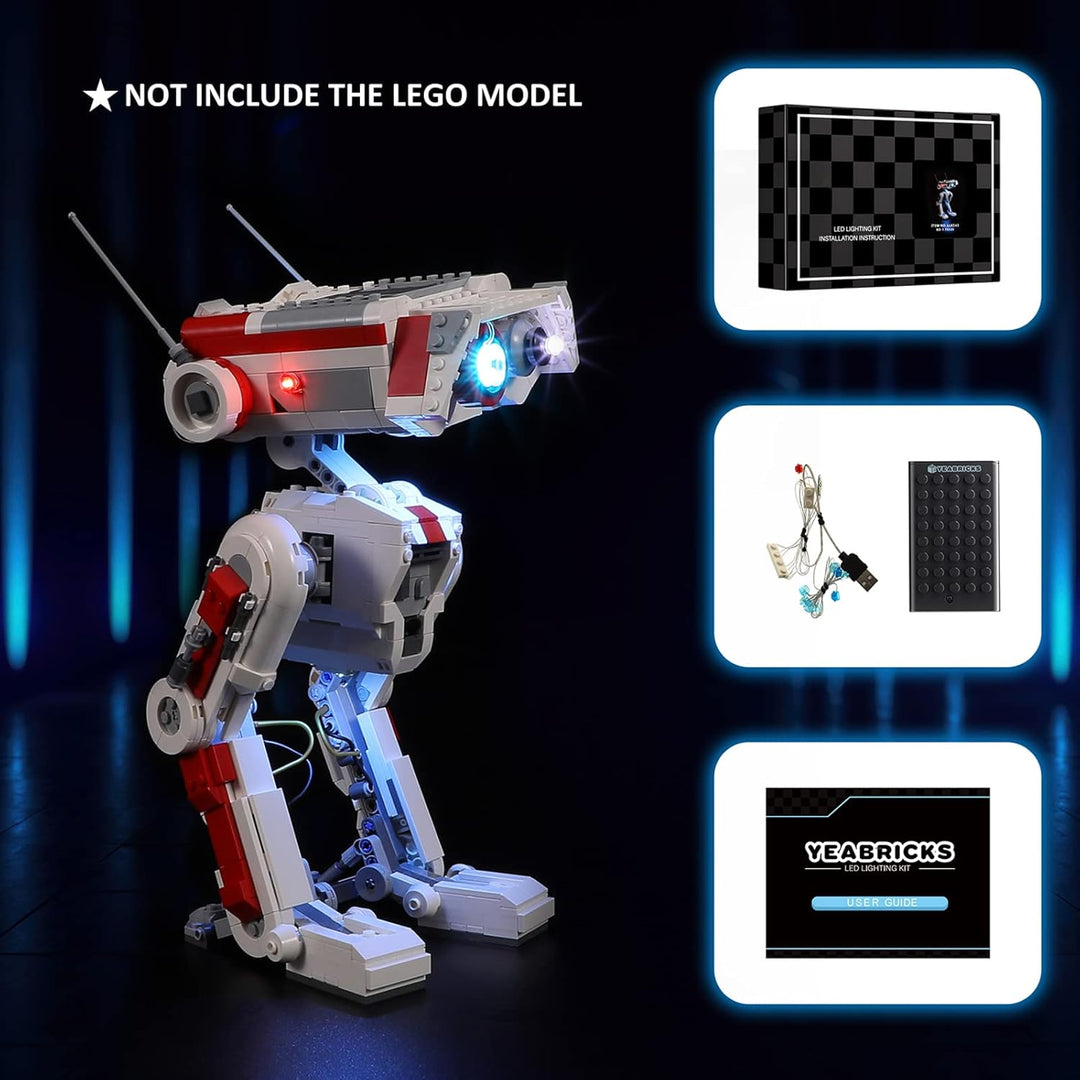 YEABRICKS LED Licht für Lego-75335 Star Wars BD-1 Bausteine Modell (Lego Set Nicht enthalten)