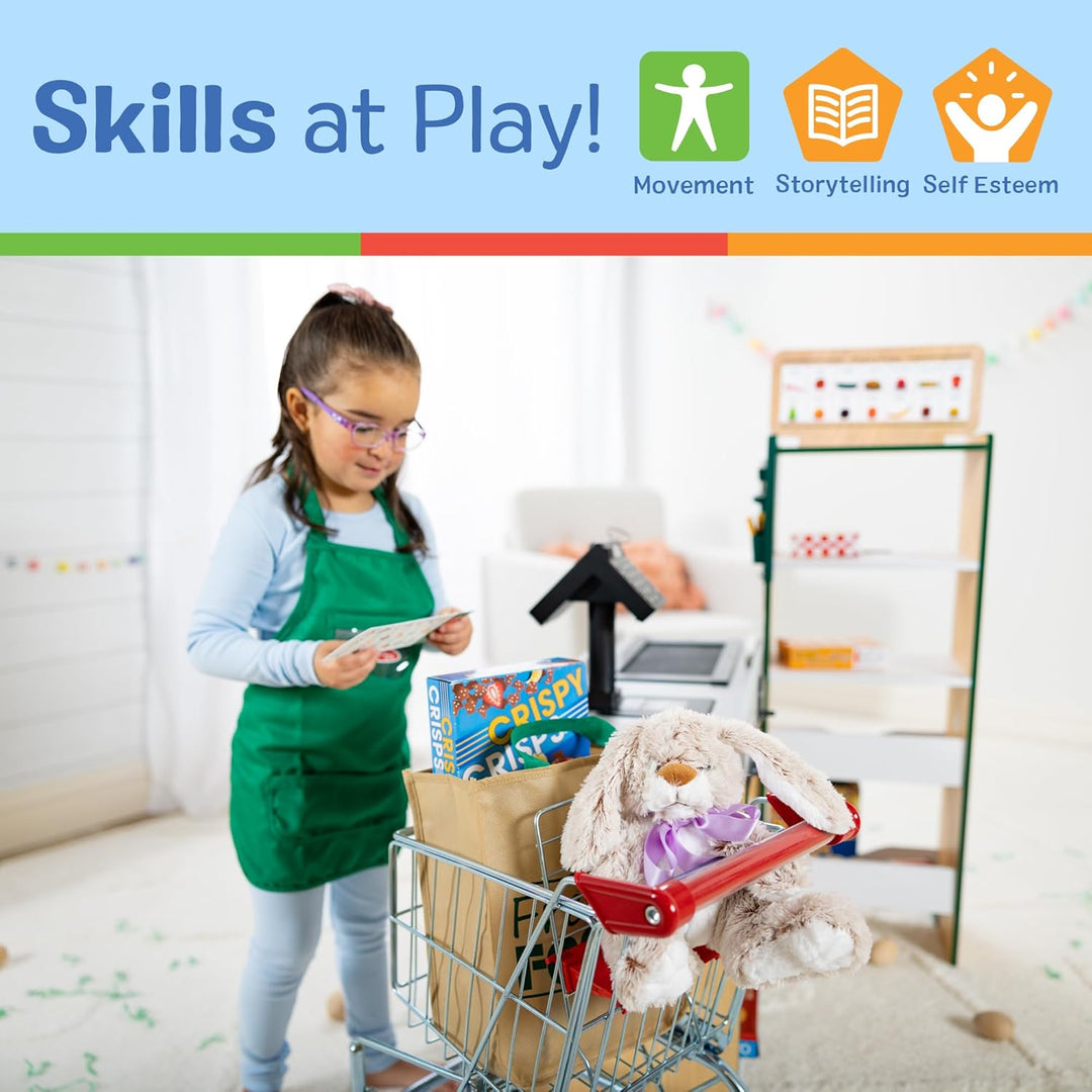 Melissa & Doug Einkaufswagen | Fantasiespiel | Spielset | 3+ | Geschenk für Jungen oder Mädchen, Ein
