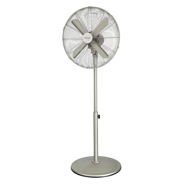 Cecotec Standventilator EnergySilence 610 Steelstyle. 50 W, Stahl-Finish, Durchmesser 40,6 cm mit 4