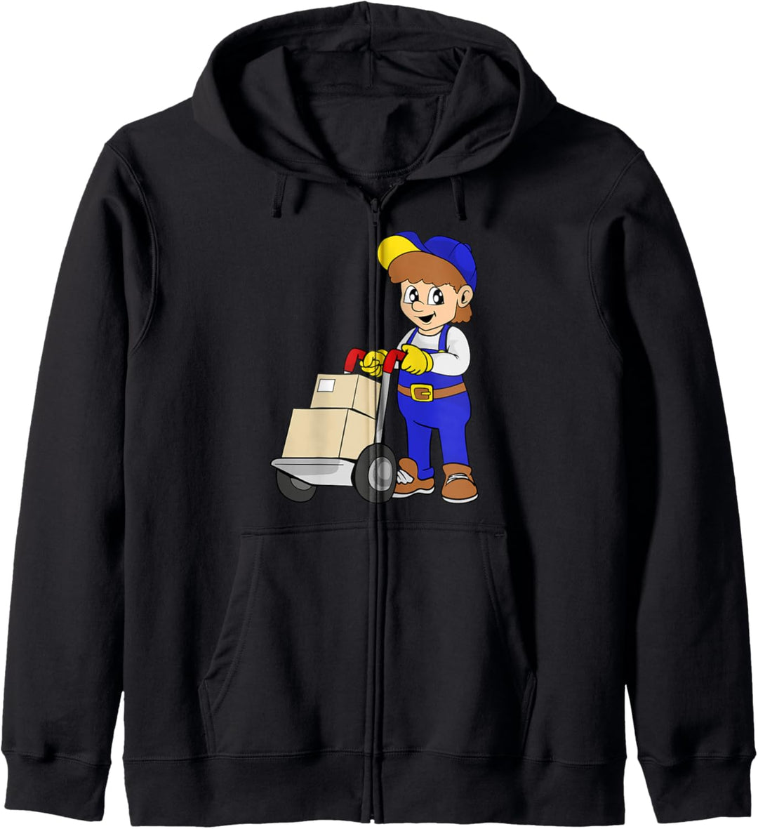 Paketdienst Paketzusteller Paketbote Spedition Spediteur Fun Kapuzenjacke