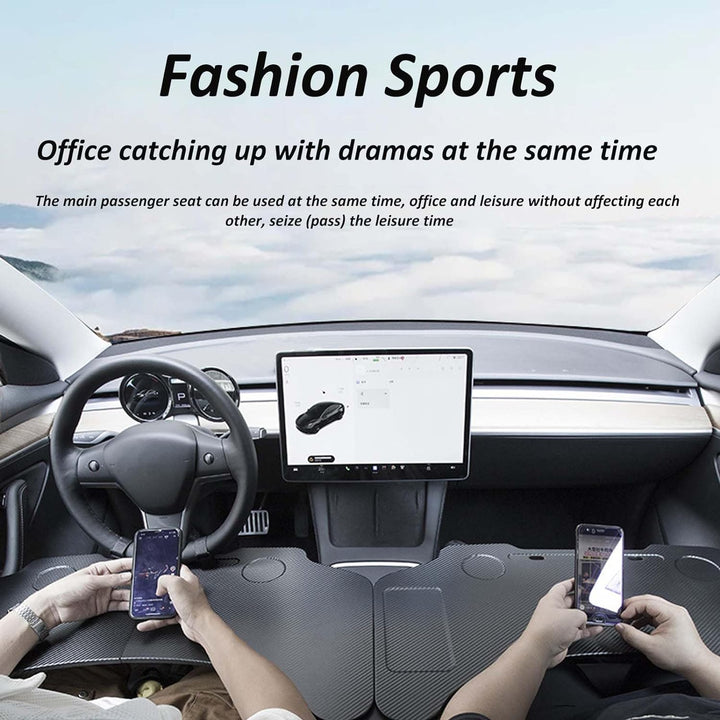 Ezweiji Auto Tisch,Tesla Model 3/Y Tisch Lenkrad Schreibtisch Tragbare Auto Tisch Auto Esstisch, Ver