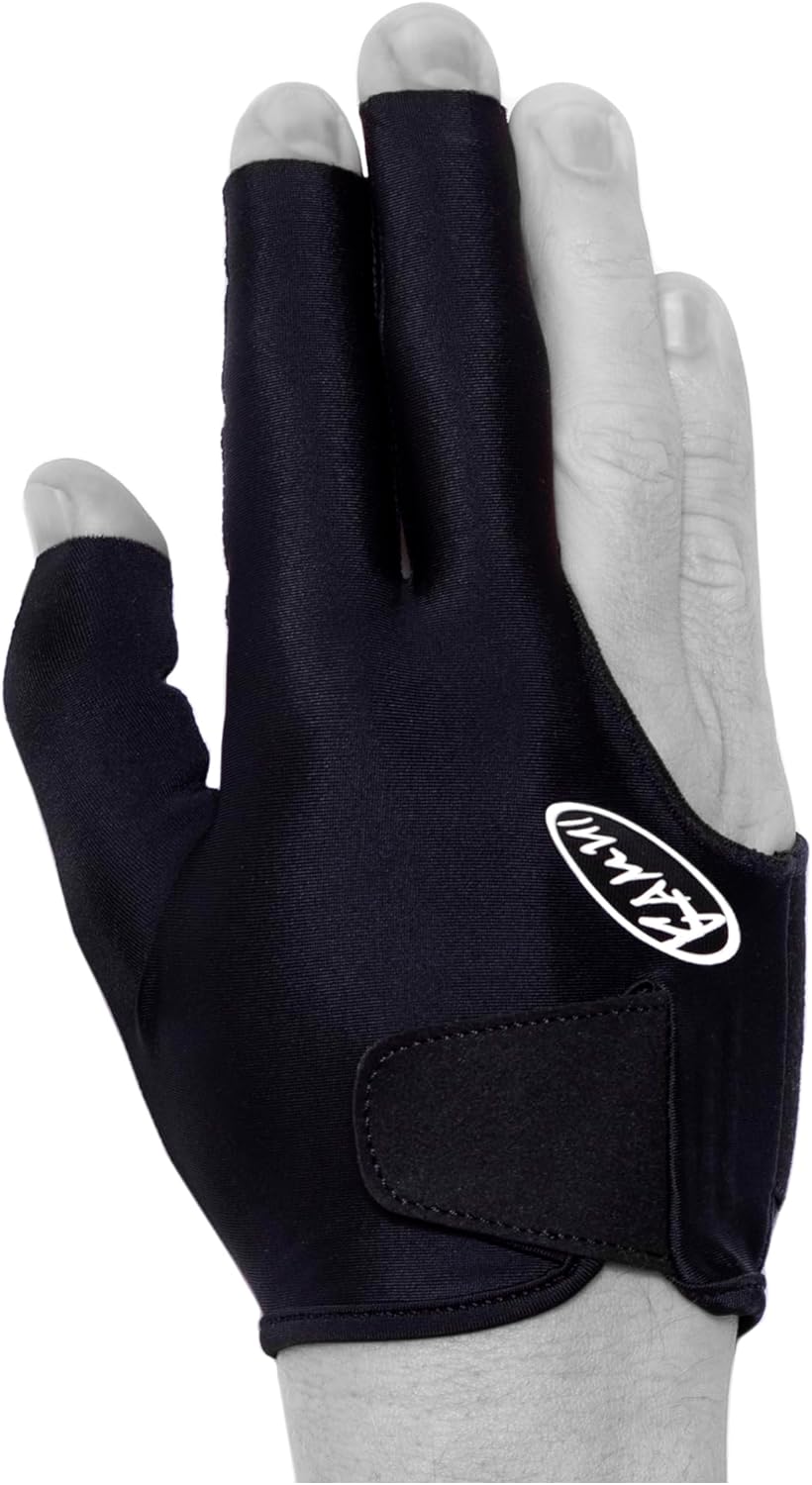 KAMUI 2017 Billardhandschuh – QuickDry – für rechte Hand – Schwarz, L