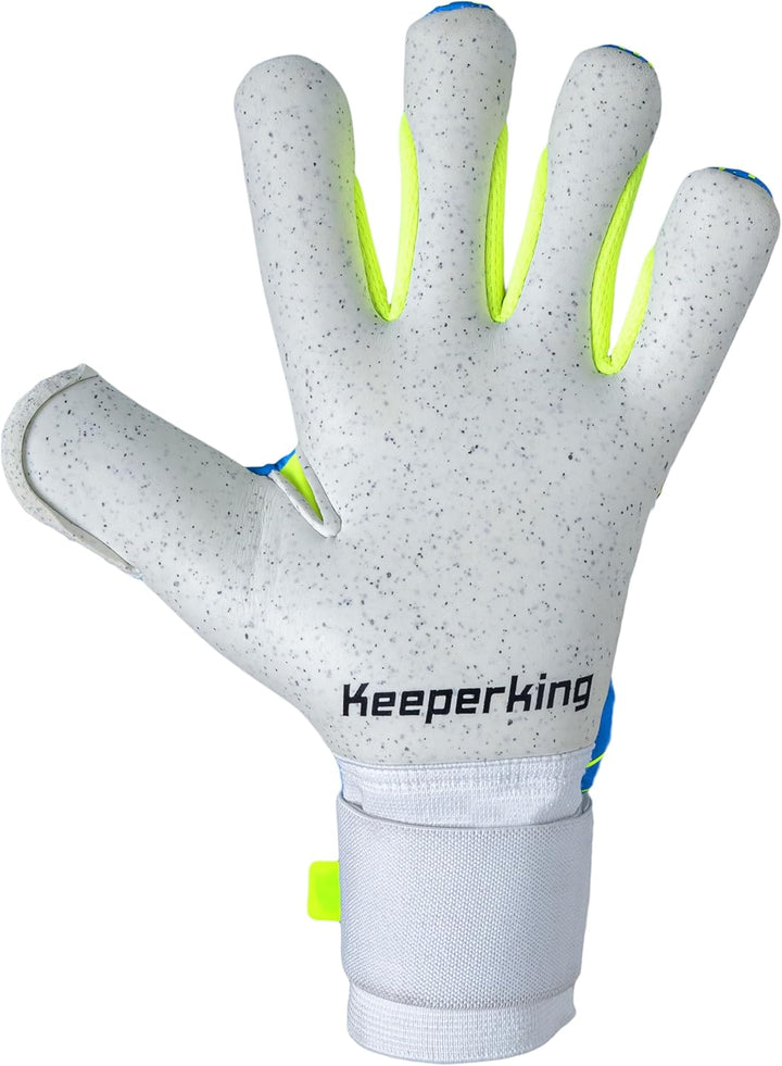 Keeperking Torwarthandschuhe für Erwachsene Fussballhandschuhe Herren Innennaht Profi Premier Grip 4
