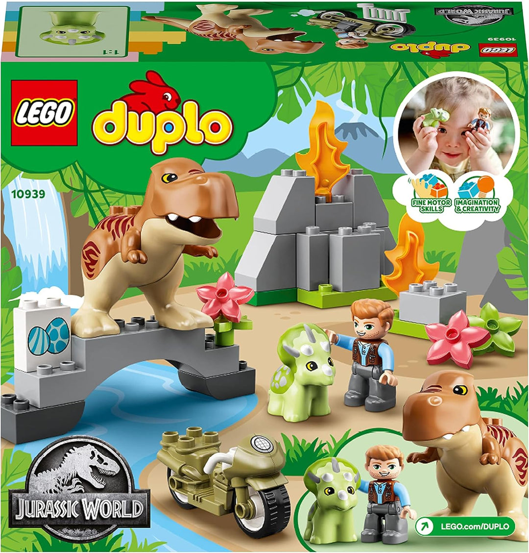 LEGO 10939 DUPLO Jurassic World Ausbruch des T. rex und Triceratops Single, Single