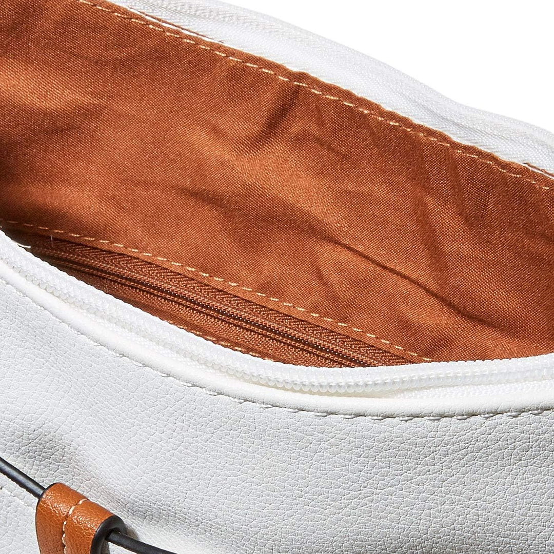 TOM TAILOR bags Novara Damen Umhängetasche Crossbody Bag 28 x 8,5 x 25 Weiss, 28 x 8,5 x 25 Weiss