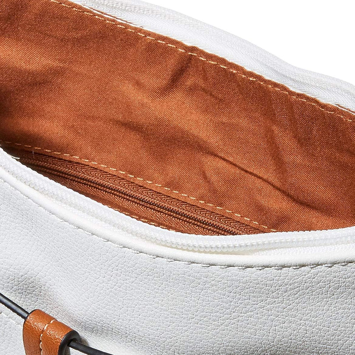 TOM TAILOR bags Novara Damen Umhängetasche Crossbody Bag 28 x 8,5 x 25 Weiss, 28 x 8,5 x 25 Weiss
