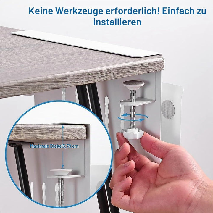 berjalan Schreibtisch-Seitenaufbewahrung, Hängende Schreibtischaufbewahrung, Laptop-Ständer Aus Stah