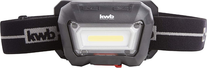 kwb Akku Kopf-Leuchte mit Bewegungs-Sensor (Ein/Aus) COB LED Technik, 1500 mAh Li-Ion Batterie, ANSI