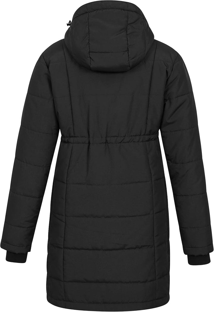 Mountain Warehouse Amethyst Lange Damen Umstands-Steppjacke 40 Schwarz, 40 Schwarz