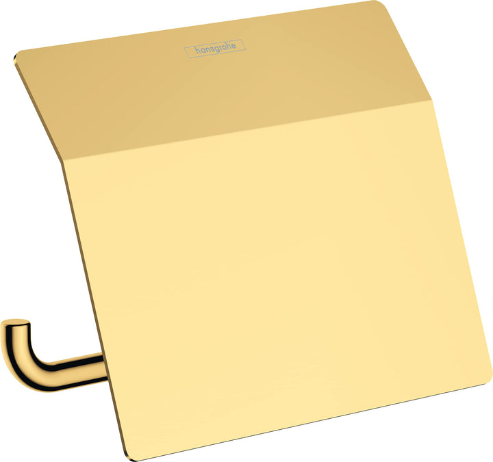 hansgrohe AddStoris - Toilettenpapierhalter mit Deckel, Klopapierhalter für Wandmontage, Klorollenha