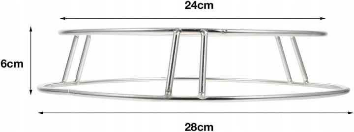 Wokständer ASIATICA Wok Ringhalterung für Woks 27 cm unten 24 cm oben Wokständer über Gasflamme den