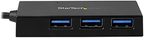 StarTech.com 4 Port USB 3.1 Gen 1 Hub, USB-C auf 1x USB-C und 3x USB-A, Mobiler USB Type C Hub schwa
